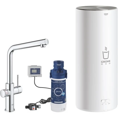 Grohe Einhand-Spültischbatterie Und Boiler Red Duo Size-L Chrom 3 Grohe Einhand-Spültischbatterie Und Boiler Red Duo Size-L Chrom