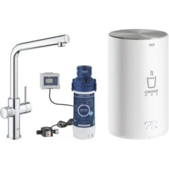 Grohe Einhand-Spültischbatterie Und Boiler Red Duo Size-M Chrom
