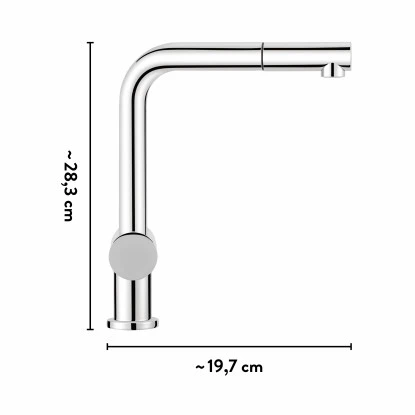 Küchenarmatur Aquilio Verchromt Mit Geschirrbrause 8 Küchenarmatur Aquilio Verchromt Mit Geschirrbrause – Bild 6