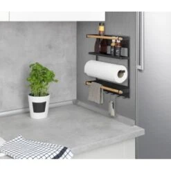 Wenko Küchenregal Magna Schwarz 19 Wenko Küchenregal Magna Schwarz -Küchenbedarf Geschäft 4008838351895 1068 08