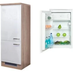 Flex-Well Exclusiv Kühlschrank-Umbau Valero Mit Kühlschrank PKM KS 120.4A+ EB -Küchenbedarf Geschäft 4051 g 60 102 000 valero 2