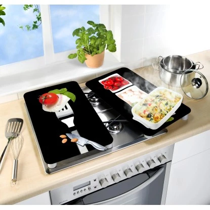 Wenko Herdabdeckplatte Universal 2er Set Caprese 4 Wenko Herdabdeckplatte Universal 2er Set Caprese – Bild 2