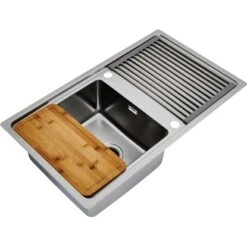 Respekta Einbauspüle Chicago 86 Cm X 50 Cm Edelstahl -Küchenbedarf Geschäft 45546 4384 CHICAGO86X50 05