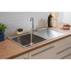 Respekta Einbauspüle Chicago 86 Cm X 50 Cm Edelstahl -Küchenbedarf Geschäft 45546 4384 CHICAGO86X50 18