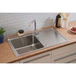 Respekta Einbauspüle Chicago 86 Cm X 50 Cm Edelstahl -Küchenbedarf Geschäft 45546 4384 CHICAGO86X50 19