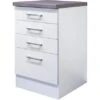 Flex-Well Exclusiv Schubkasten-Unterschrank Joelina 50 Cm Weiß -Küchenbedarf Geschäft 4786729 4051 USSA50Joelina