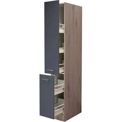 Flex-Well Exclusiv Apotheker-Hochschrank Morena 30 Cm Basaltgrau Matt - San Remo 3 Flex-Well Exclusiv Apotheker-Hochschrank Morena 30 Cm Basaltgrau Matt - San Remo