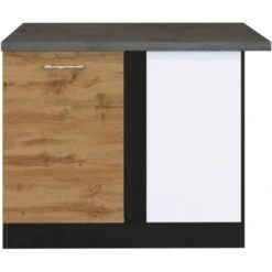 Held Möbel Eckunterschrank Sorrento 110 X 85 X 60 Cm Tür + EL-B. Wotan.-Grafit