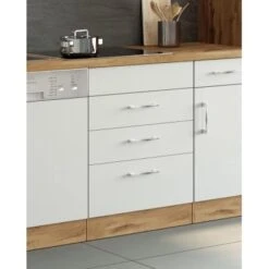 Held Möbel Kochfeldumbauschrank Sorrento 60 X 85 X 60 Cm 2 SK 1 AZ Weiß-Wotan. -Küchenbedarf Geschäft 853847 11016600 11