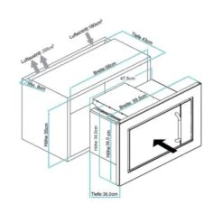 Respekta Einbau-Mikrowelle MW 800 Edelstahl Mit Grill-Funktion 800 W 7 Respekta Einbau-Mikrowelle MW 800 Edelstahl Mit Grill-Funktion 800 W -Küchenbedarf Geschäft a einbaumikrowelle mw800 3